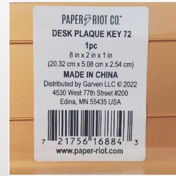 New Dad Desk Red & Gold Plaque Home - Picture 6 of 8